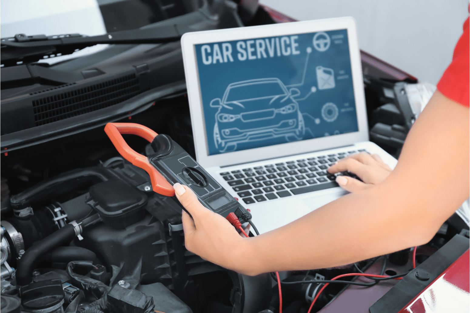 a person using a laptop