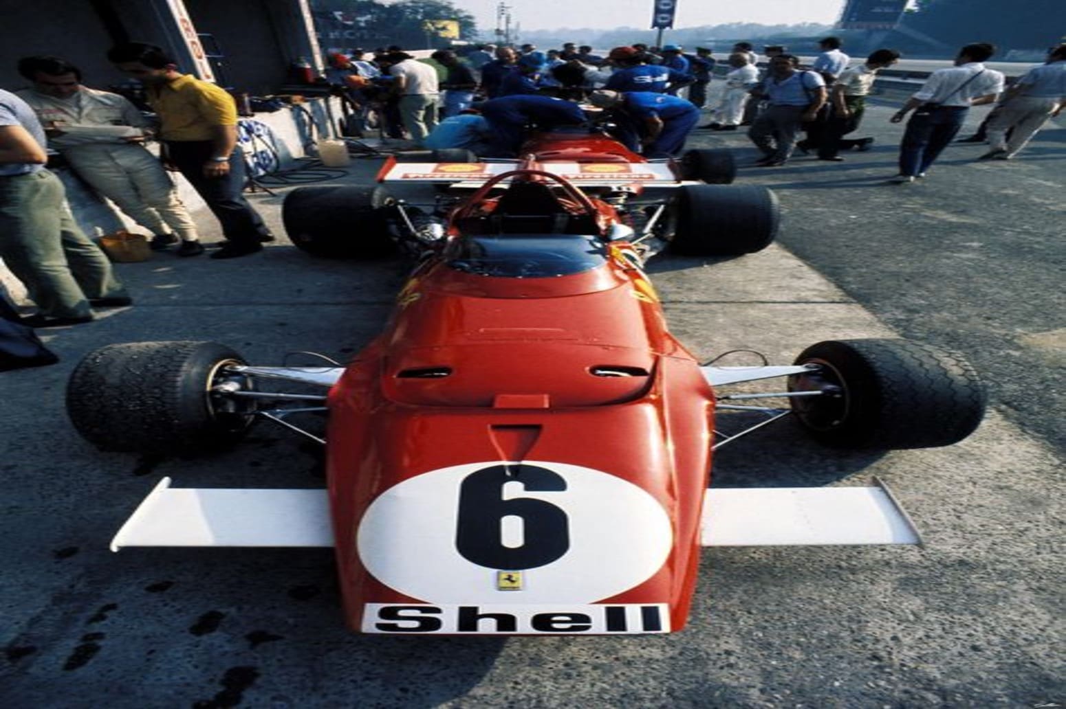 a red race car with a number on it